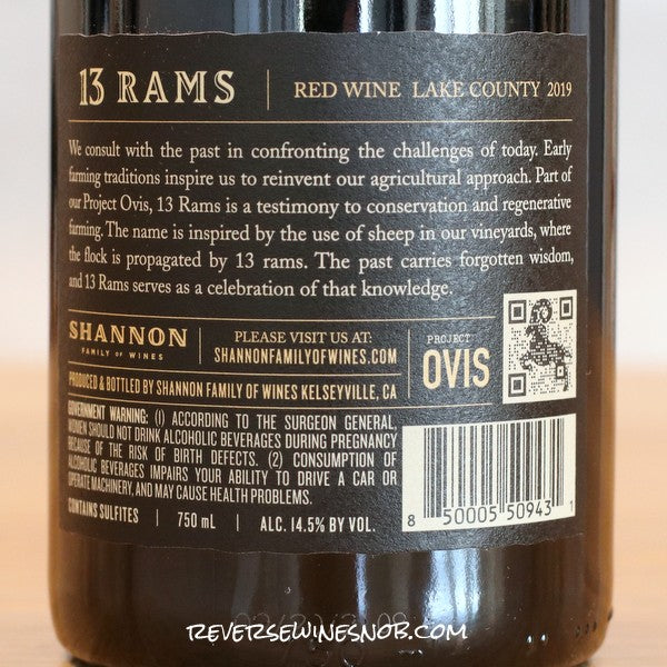 13 Rams 2021 Red Blend 4 Bottles