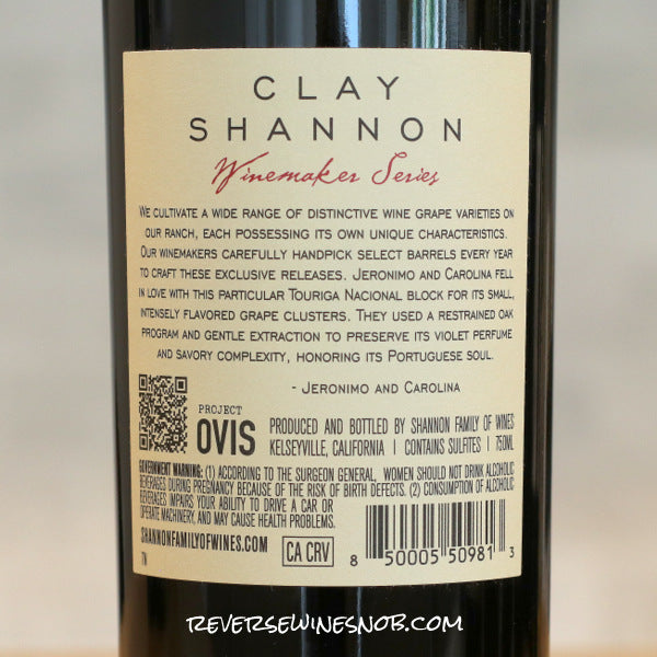 Clay Shannon 2023 Touriga Nacional 4 Bottles SUMMER HOLD
