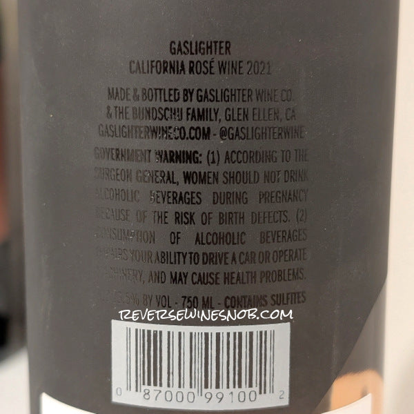 Gaslighter 2021 Rosé of Pinot Noir 6 Bottles