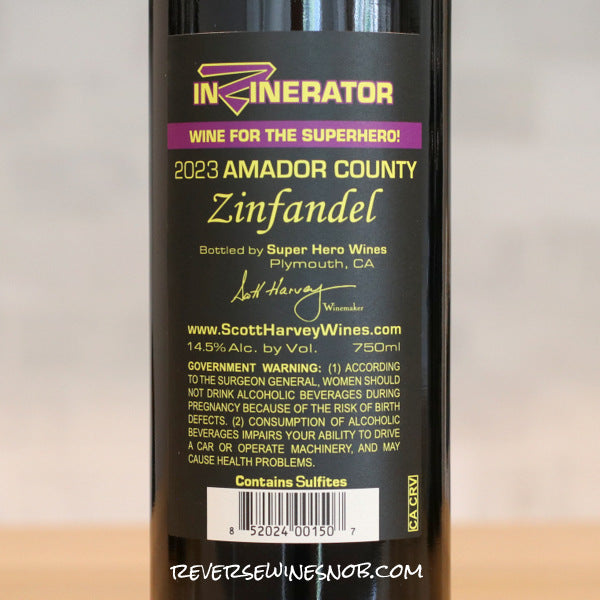 Scott Harvey 2023 InZINerator 6 bottles SUMMER SHIP