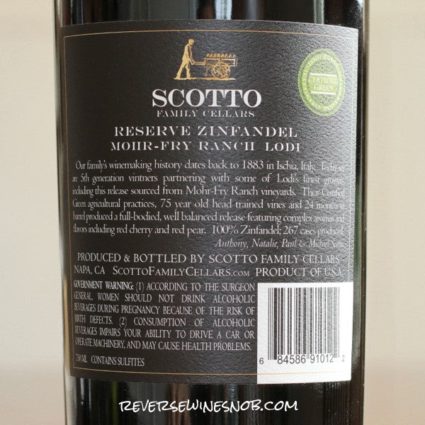 Scotto Family Cellars 2020 - 2021 Reserve Reds 6 Bottles
