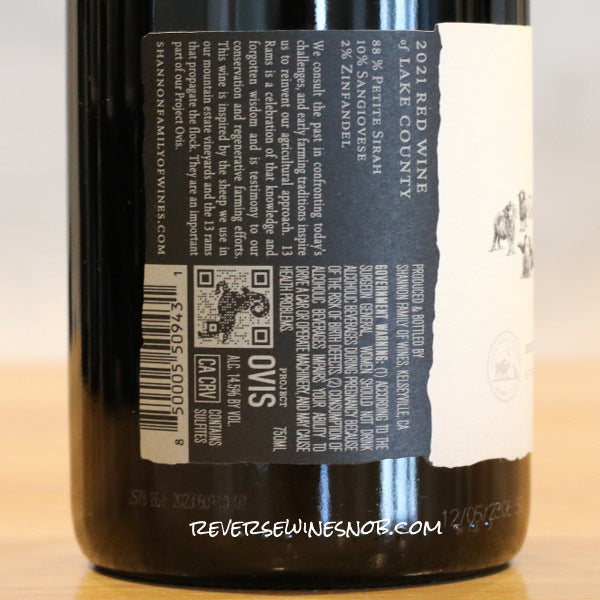 13 Rams 2021 Petite Sirah 4 Bottles SUMMER HOLD