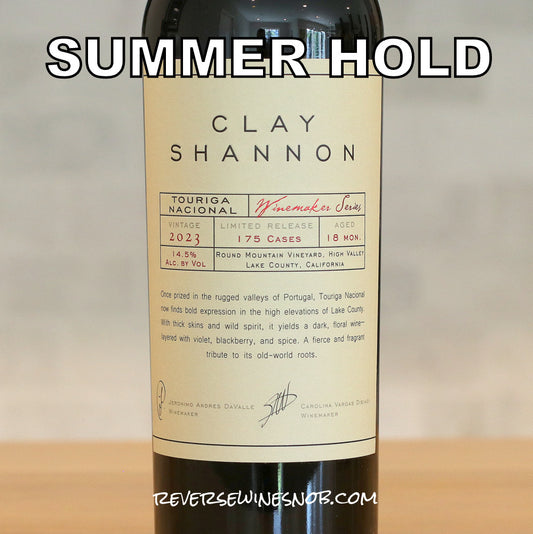 Clay Shannon 2023 Touriga Nacional 4 Bottles SUMMER HOLD