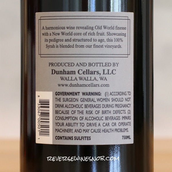 Dunham Cellars 2021 Syrah 4 Bottles SUMMER SHIP