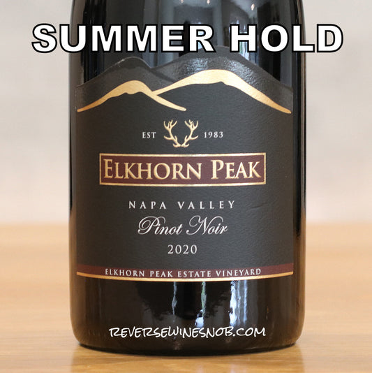 Elkhorn Peak 2020 Napa Valley Pinot Noir 3 Bottles SUMMER HOLD
