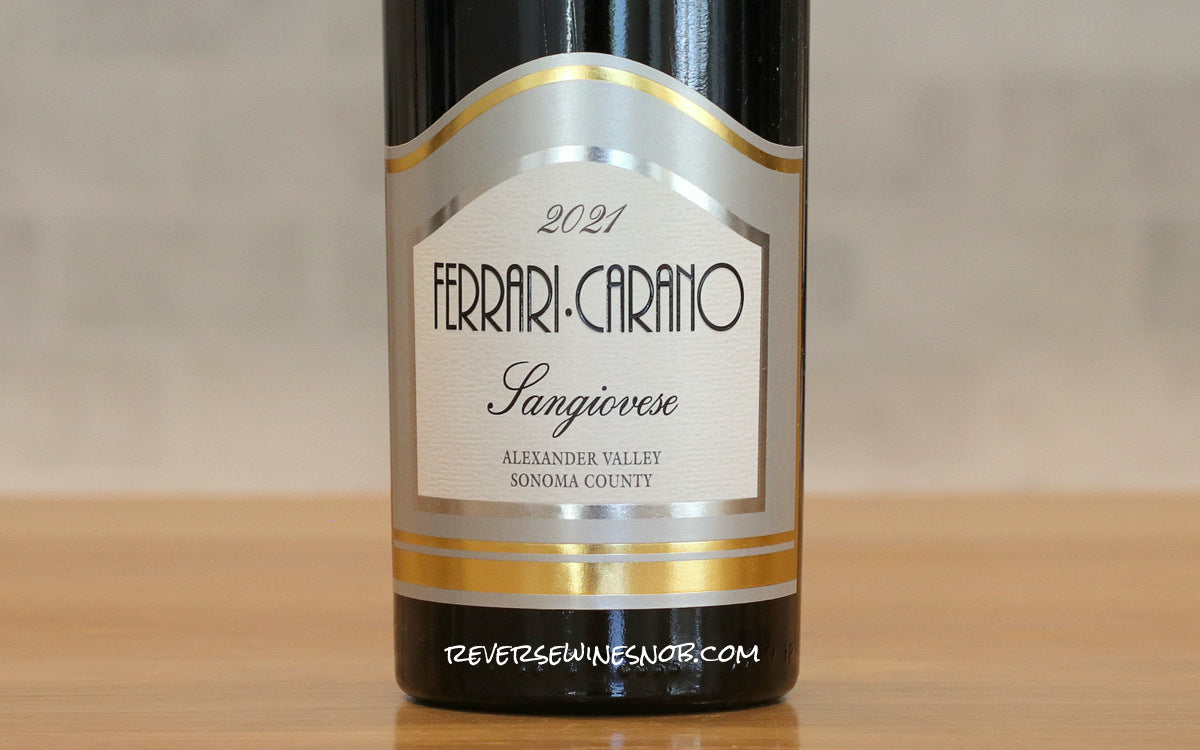 Ferrari-Carano 2021 Alexander Valley Sangiovese 3 Bottles