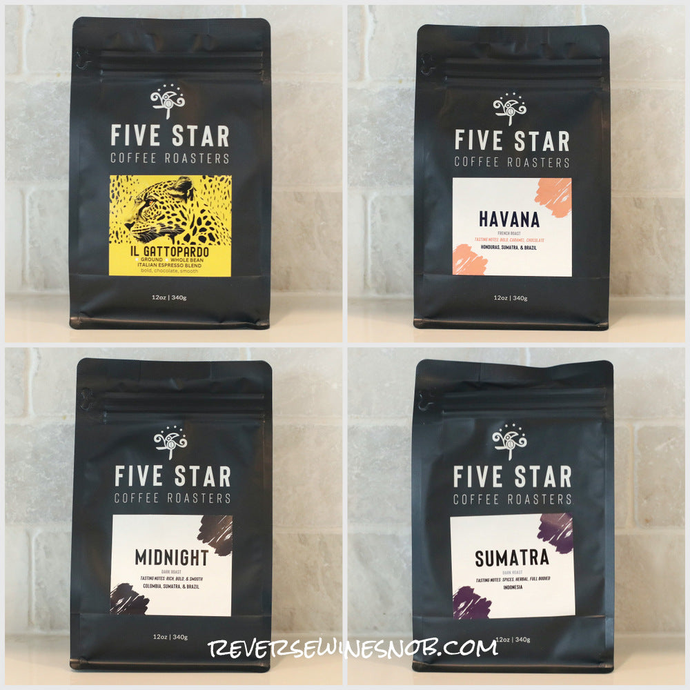 Five Star Coffee Roasters Dark Roast 4-Pack Whole Bean Coffee