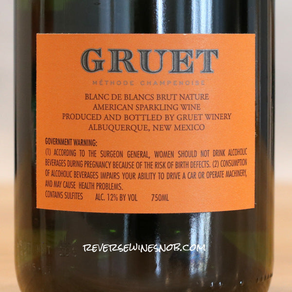 Gruet Brut Nature Blanc de Blancs Sparkling 6 Bottles