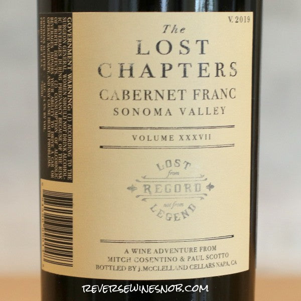Lost Chapters Cabernet Franc 2019 4 Bottles