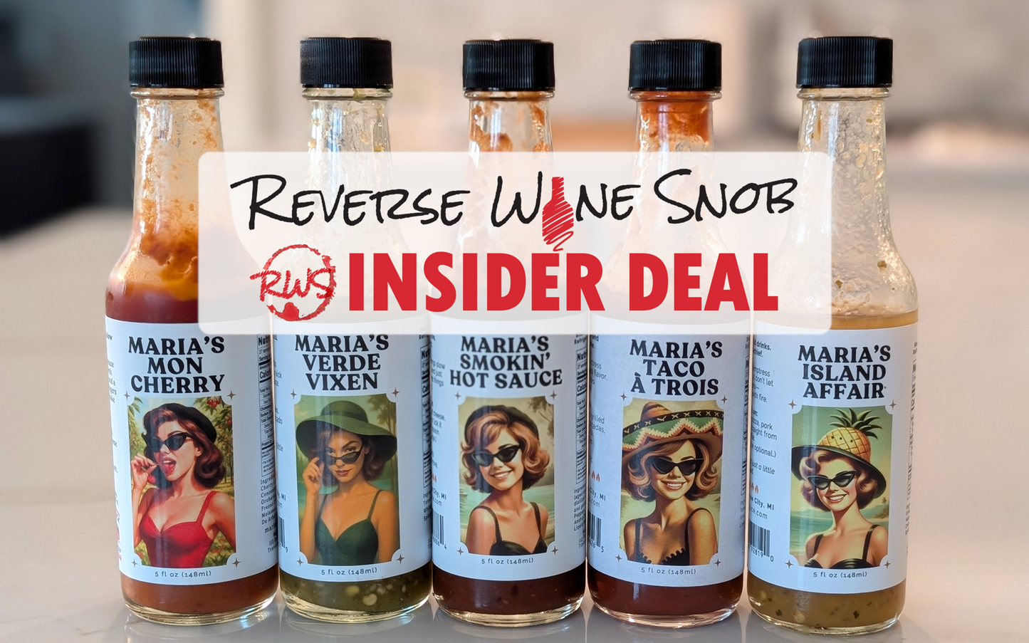 Maria's Sauce Co. Hot Sauce Set 5 Pack
