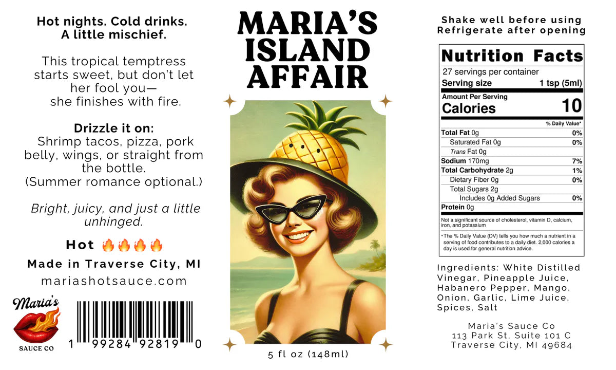 Maria's Sauce Co. Hot Sauce Set 5 Pack