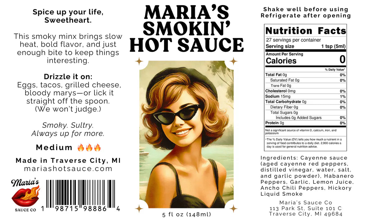Maria's Sauce Co. Hot Sauce Set 5 Pack