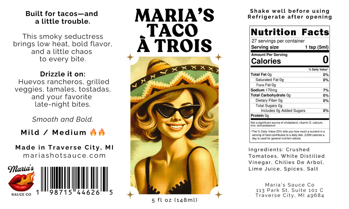 Maria's Sauce Co. Hot Sauce Set 5 Pack