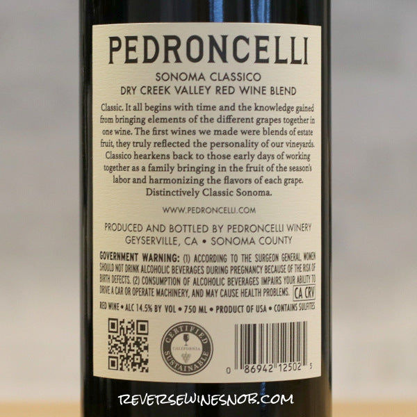 Pedroncelli 2023 Sonoma Classico 6 Bottles SUMMER SHIP