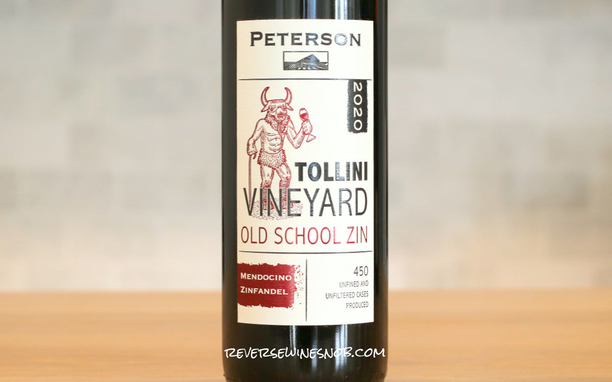 Peterson 2020 Old School Tollini Vineyard Zinfandel 4 Bottles