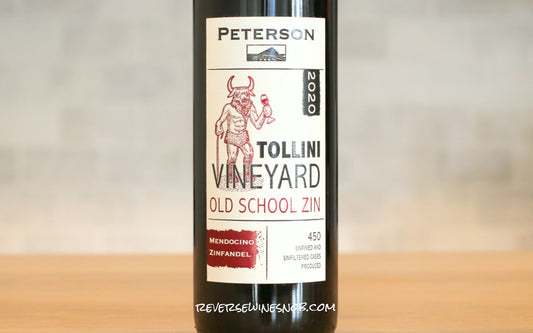 Peterson 2020 Old School Tollini Vineyard Zinfandel 4 Bottles