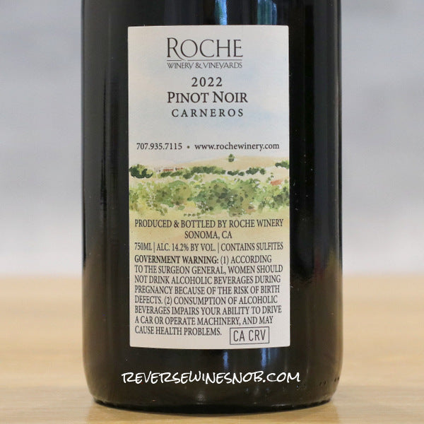 Roche Winery 2022 Carneros Pinot Noir 4 Bottles SUMMER SHIP
