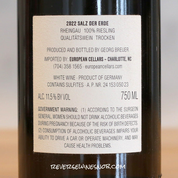Salz der Erde 2022 German Riesling - 3 Bottles