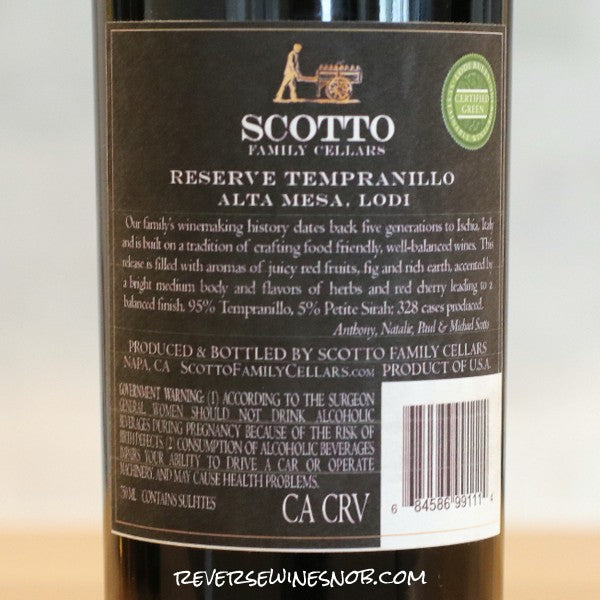 Scotto Family Cellars 2020 - 2021 Reserve Reds 6 Bottles