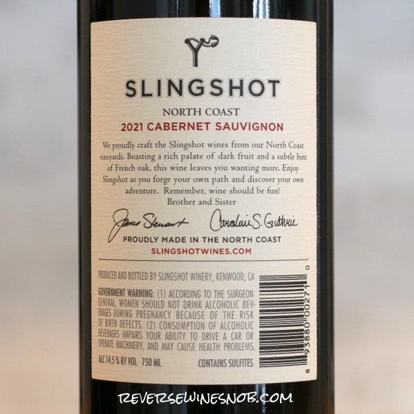 Slingshot 2021 Cabernet Sauvignon 4 bottles - SUMMER HOLD