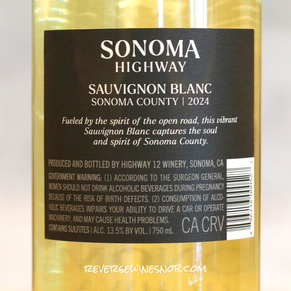 Sonoma Highway 2024 Sauvignon Blanc 4 Bottles