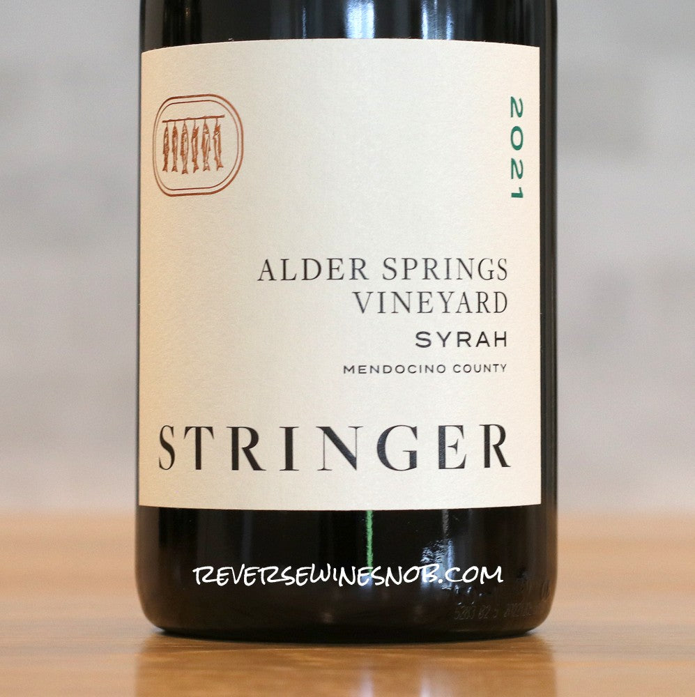 Stringer Cellars 2021 Alder Springs Syrah 3 Bottles - SUMMER HOLD