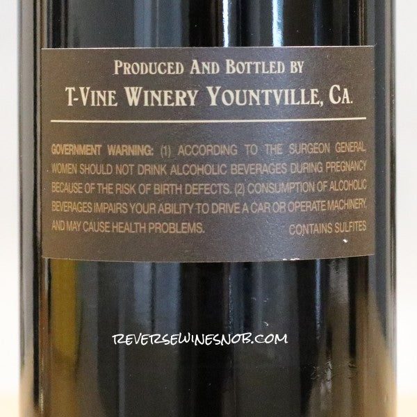 T-Vine 2020 Hallowed Ground Red Wine - 4 Bottles