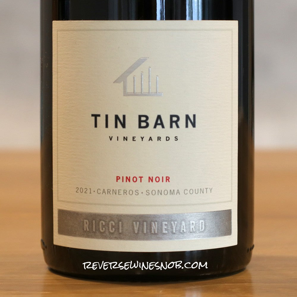 Tin Barn 2021 Ricci Vineyard Carneros Pinot Noir 3 bottles - SHIP NOW